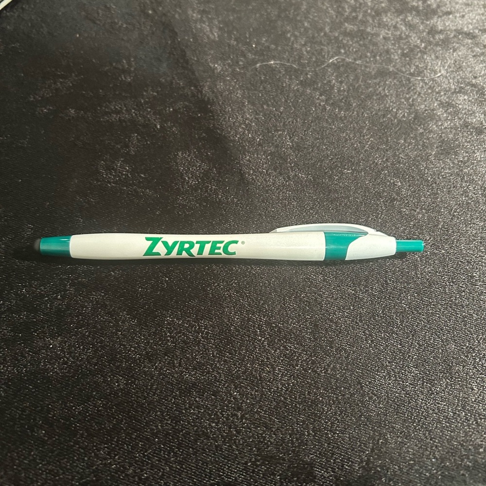Vintage Drug Rep Pharmaceutical Advertising Zyrtec Pen